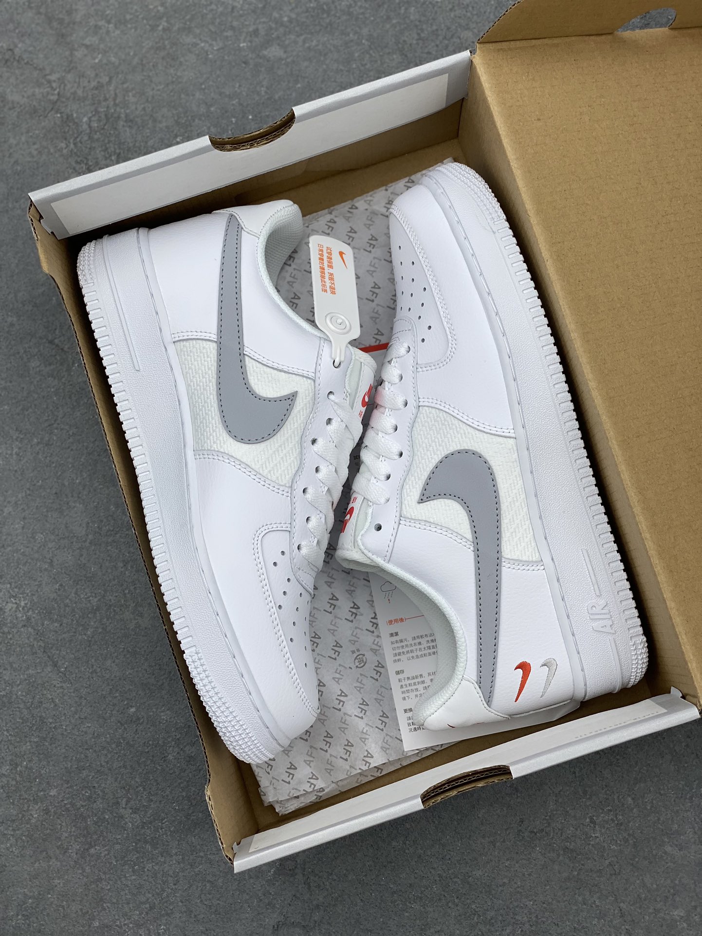 Nike Air Force 1 Low White/Vapor Grey Casual Sneakers FD0666-100 10 i1682621051 1431 8