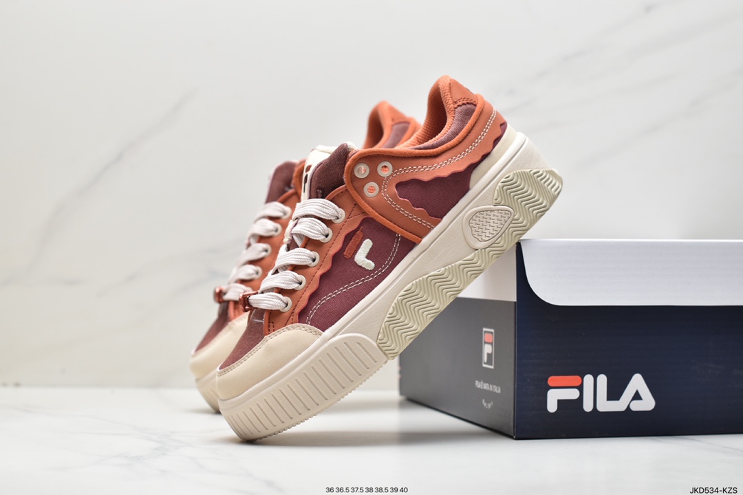 FILA FUSION trendy brand STACK women's shoes sneakers 2022 autumn new trend casual shoes thick-soled shoes T12W232201FPQ