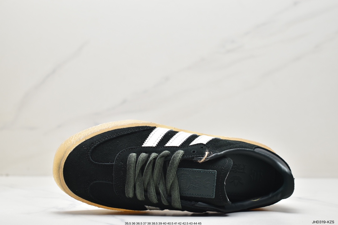 Ronnie Fieg's brand KITH x Clarks x Adidas Originals 8th Street Samba ”Chalk White” ID7297