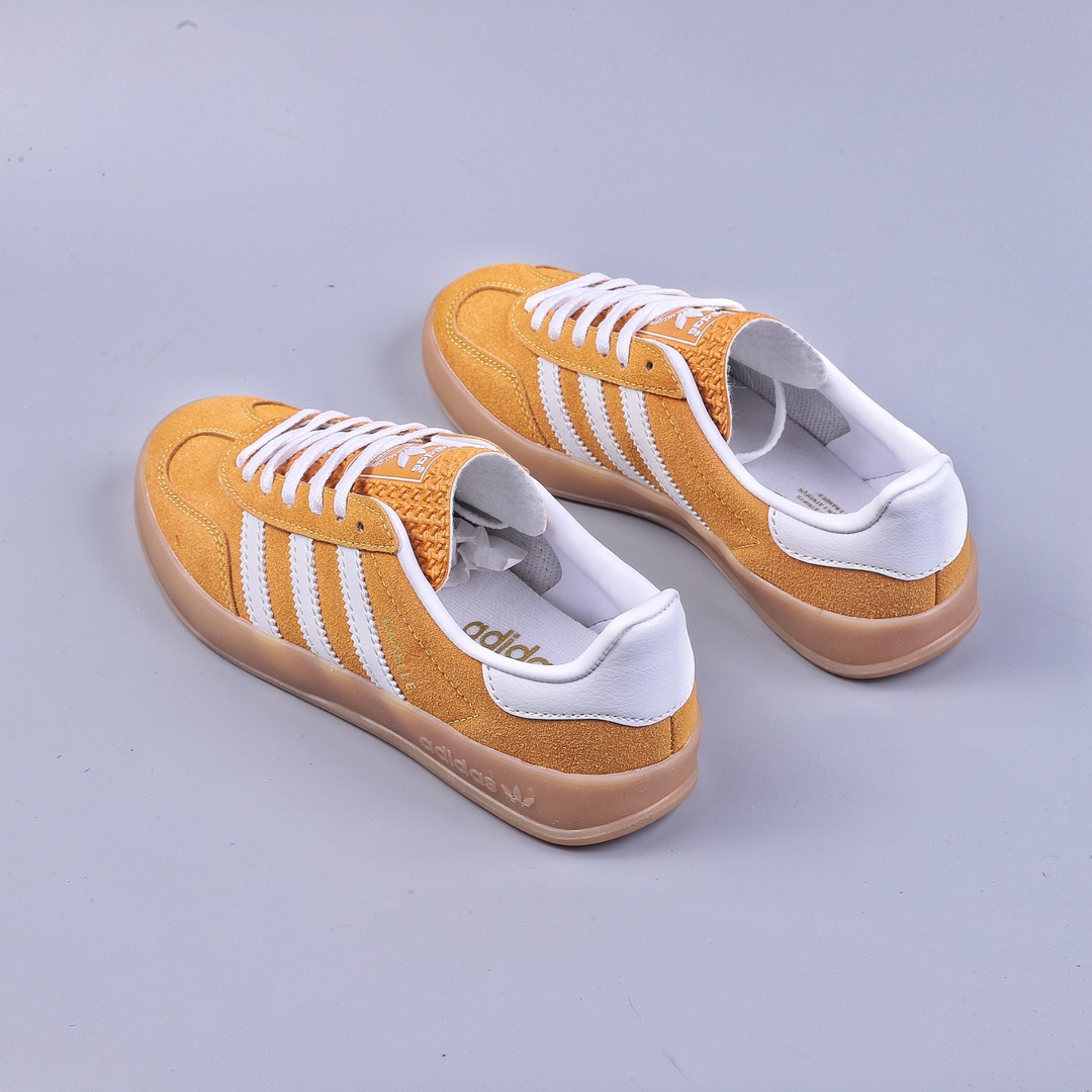 Adidas Originals Gazelle Indoor clover retro casual non-slip wear-resistant low-top sneakers HQ8717