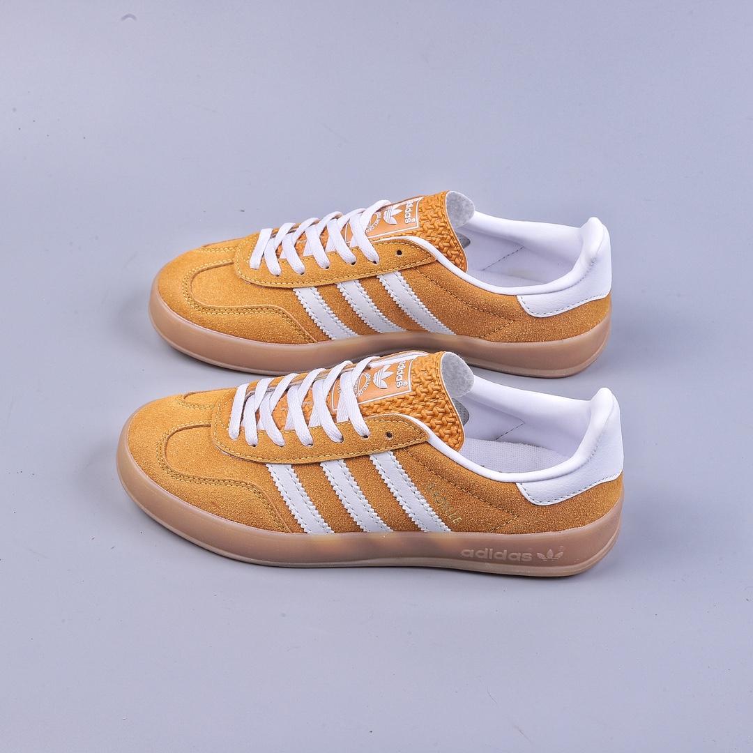 Adidas Originals Gazelle Indoor clover retro casual non-slip wear-resistant low-top sneakers HQ8717