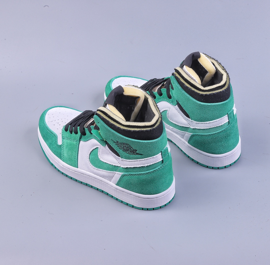 260 Air Jordan 1 Zoom CMFT AJ1 high zoom air cmft”purple patent”防滑高帮复古篮球鞋 乔1白绿 CT0978-300