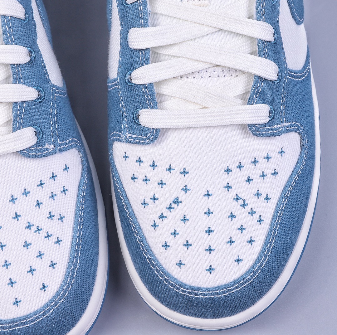 320 S2 Nike Dunk Low ”Industrial Blue” 刺子绣主题 SB低帮运动休闲板鞋  DV0834-101