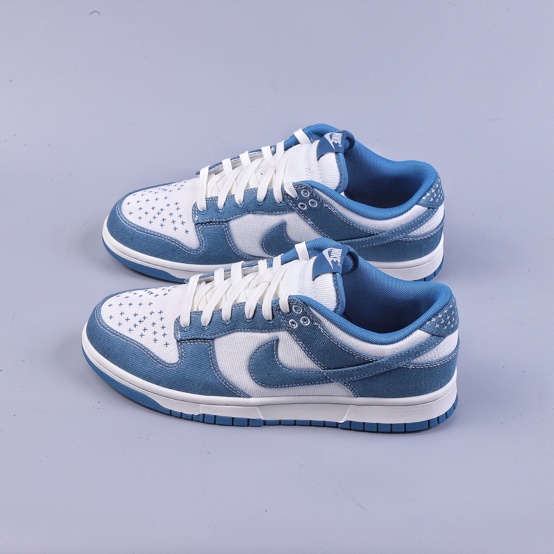 320 S2 Nike Dunk Low ”Industrial Blue” 刺子绣主题 SB低帮运动休闲板鞋  DV0834-101