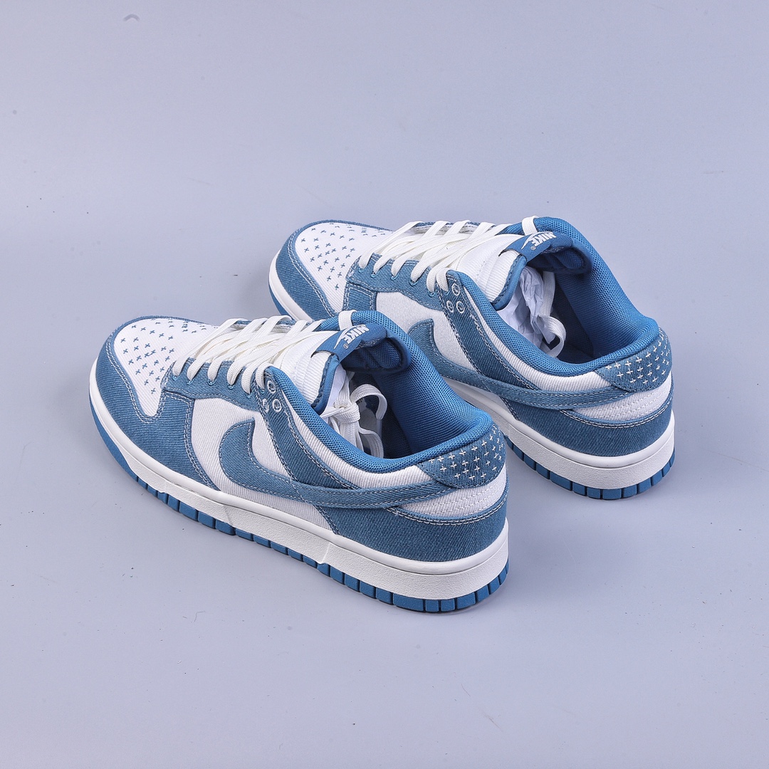 320 S2 Nike Dunk Low ”Industrial Blue” 刺子绣主题 SB低帮运动休闲板鞋  DV0834-101