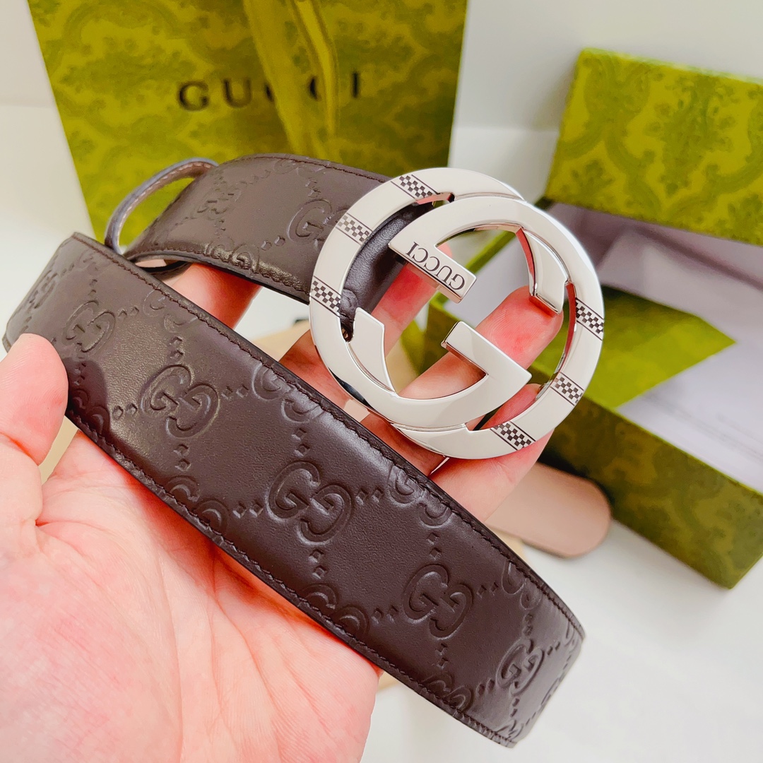 Gucci[正]实拍景摄高端品质采用单原牛皮制作搭配单原五金钝钢扣头正品开模顶级做工精美的设计华丽外的观