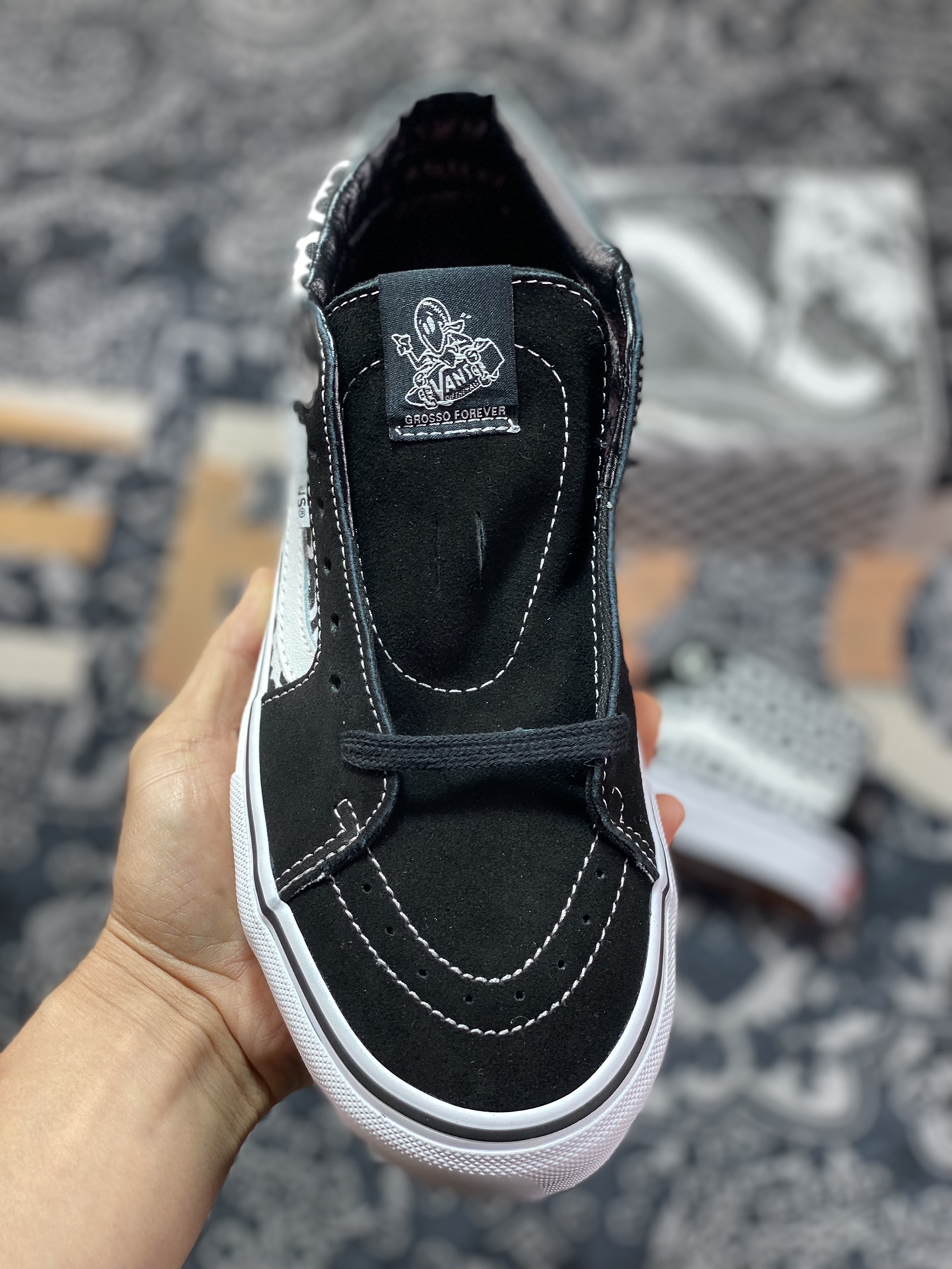 Supreme x Vans Grosso Mid Pro Monogram S Logo Skate