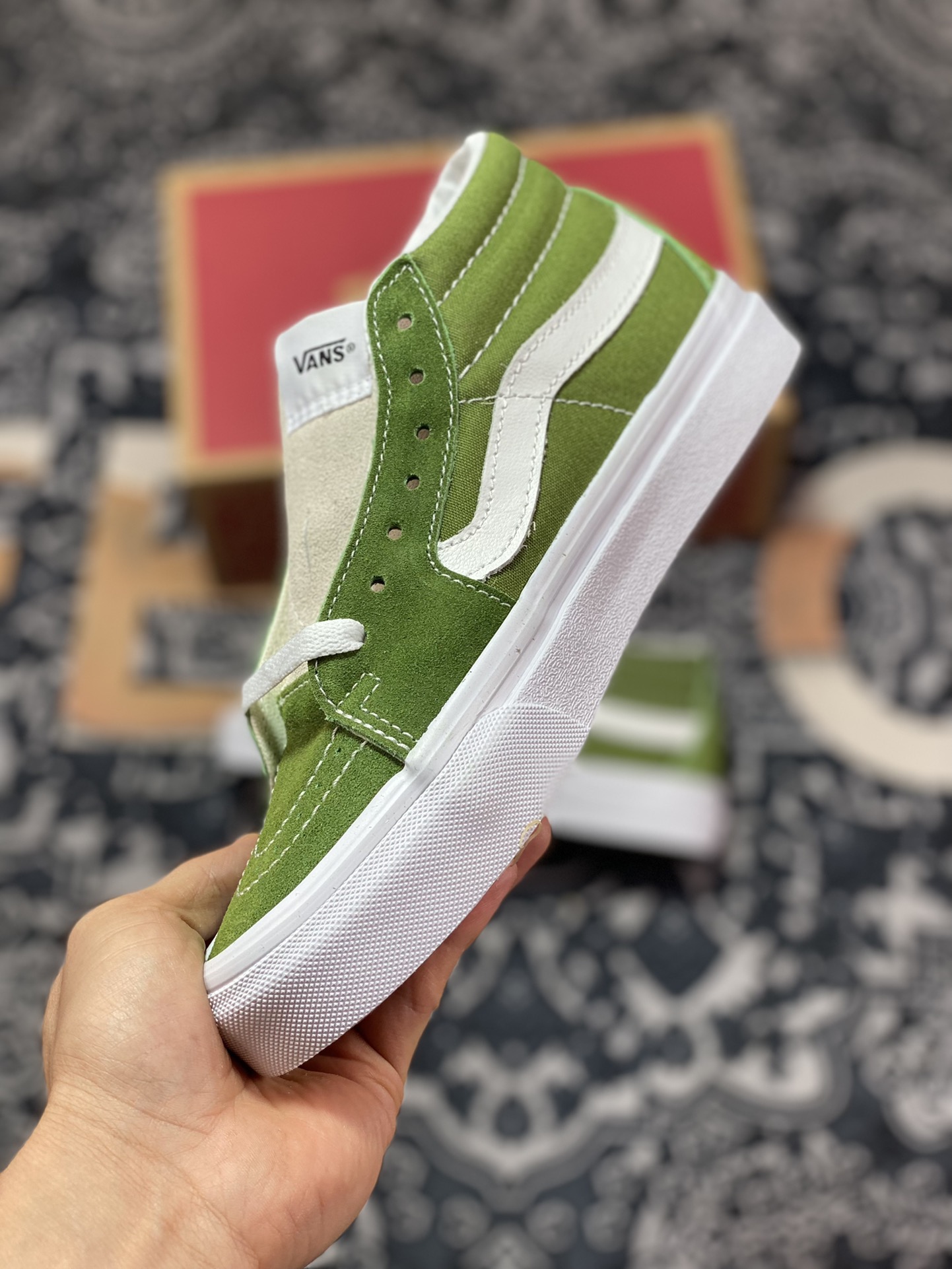 Vans Sk8-Mid Matcha Green/Avocado Green Mid-top Series VN0A3WM3609