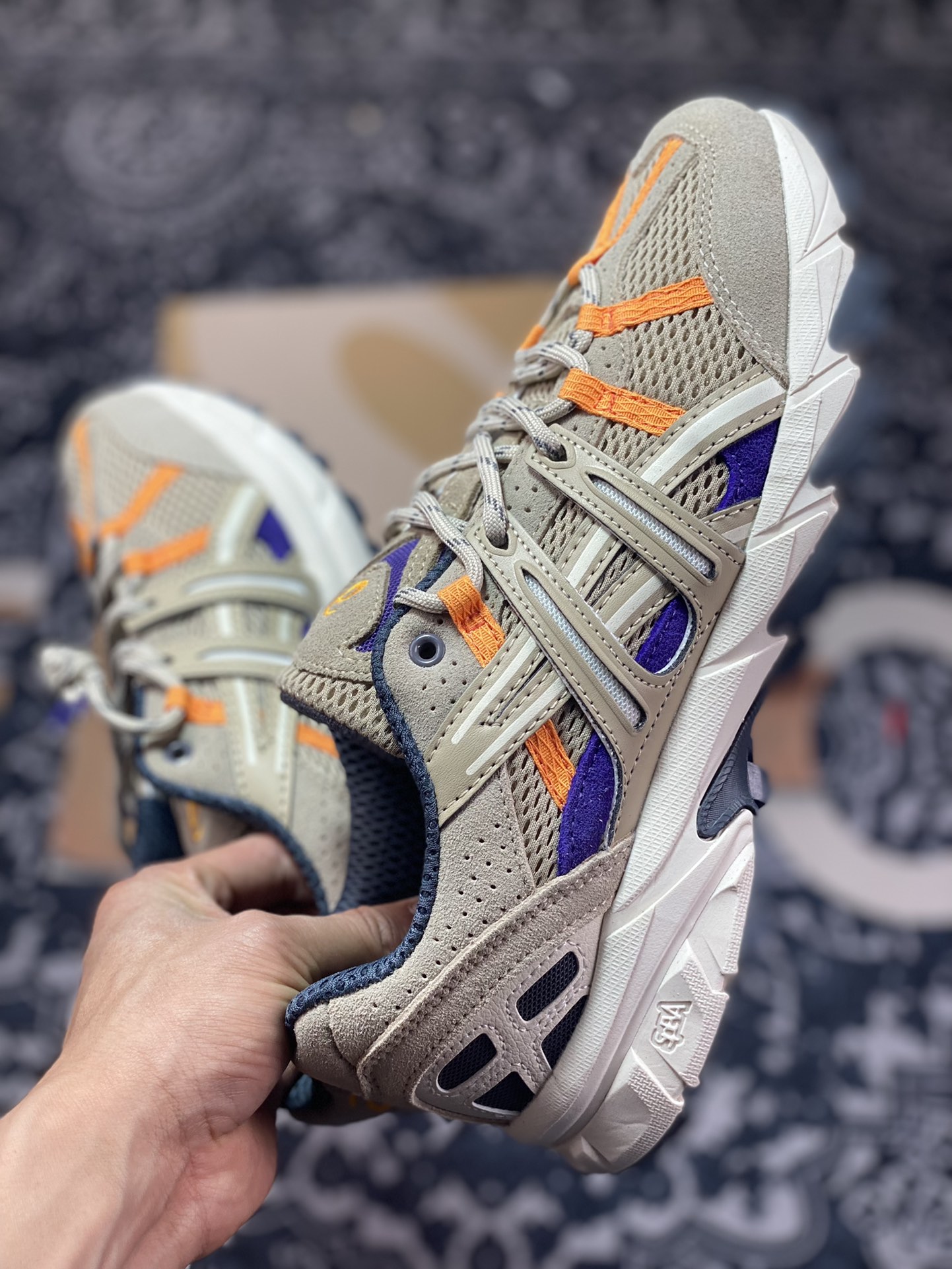 ASICS GEL-Sonoma 15-50 series mountain style outdoor low-top casual sports running shoes ”Sand Yellow Purple Orange” 1201A438-200