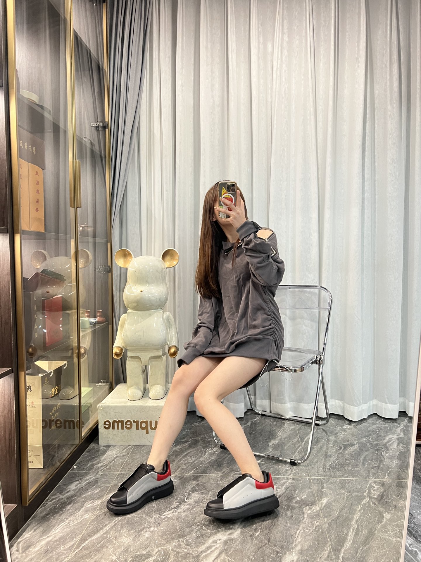 Fashionable Leather Shoes with Comfortable Design and TPU Bottom – Alexa McQU Collection - 图片 9