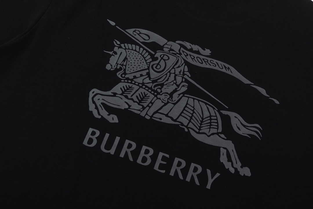 170 Burberry/巴宝莉 23SS战马字母标志印花T恤短袖