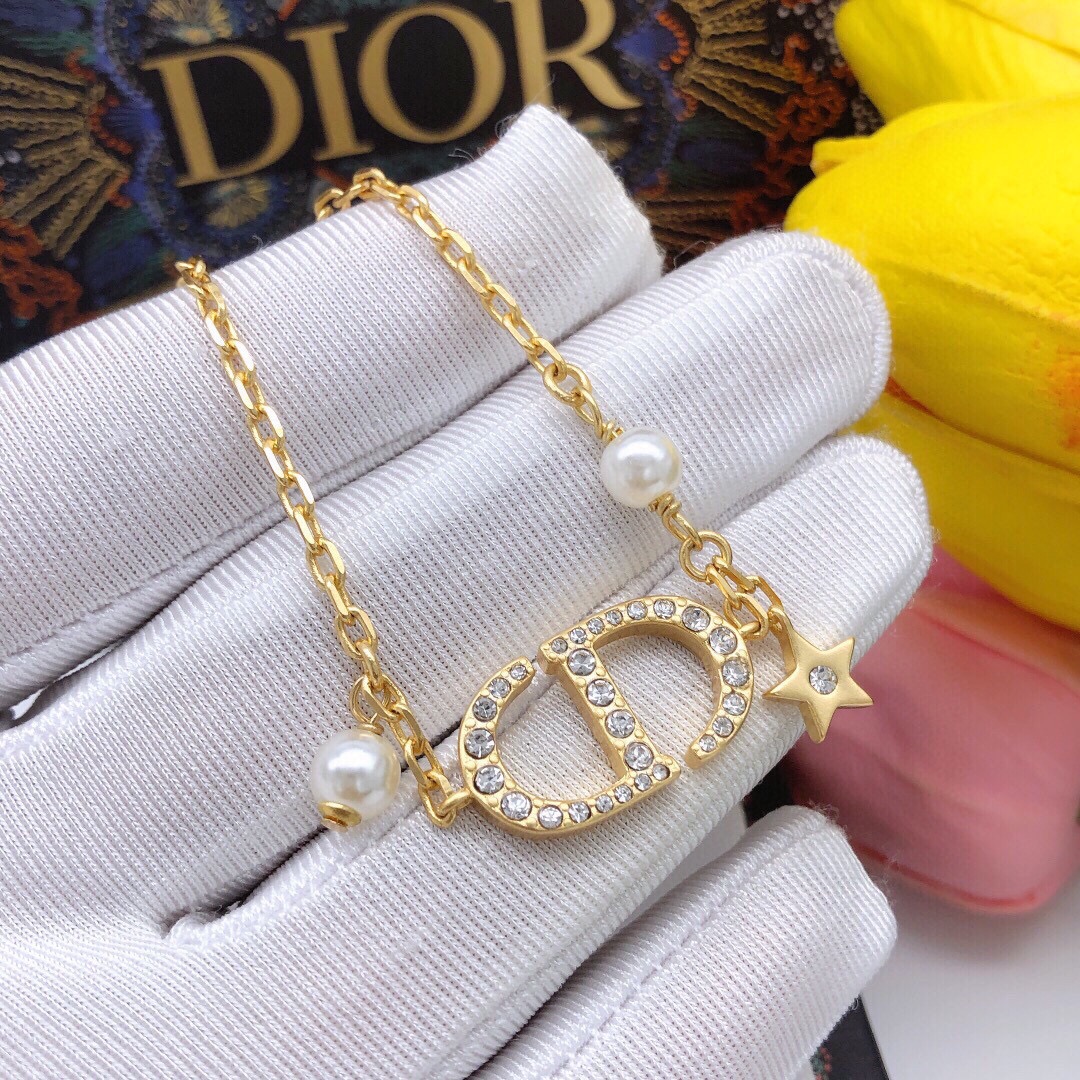 编号DSL0109手链编号DXL0097项链✨ Dior上新 迪奥新款手链cd爱心五角星星珍珠