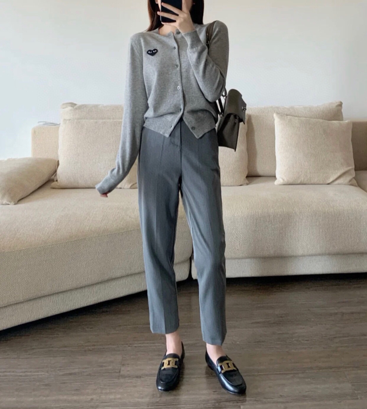 NO:228362,Demonstration of foot fitting, loafers, loafers19860909上脚搭配示范,乐福鞋,loafers,Women's Shoes