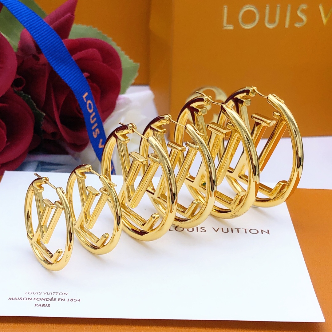 Louis Vuitton Jewelry Earring Online Sales
 Yellow Brass