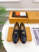 TOD’S Shoes Loafers Cowhide Genuine Leather Sheepskin