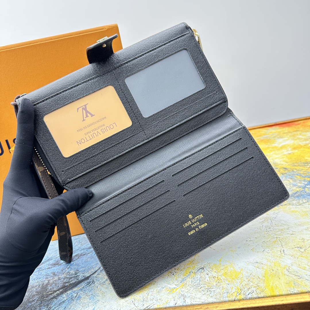 Monogram Eclipse Glasses Case, open with details