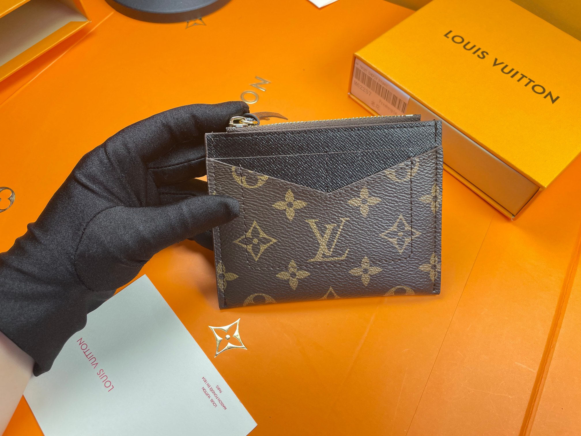 Card holder compared to hand