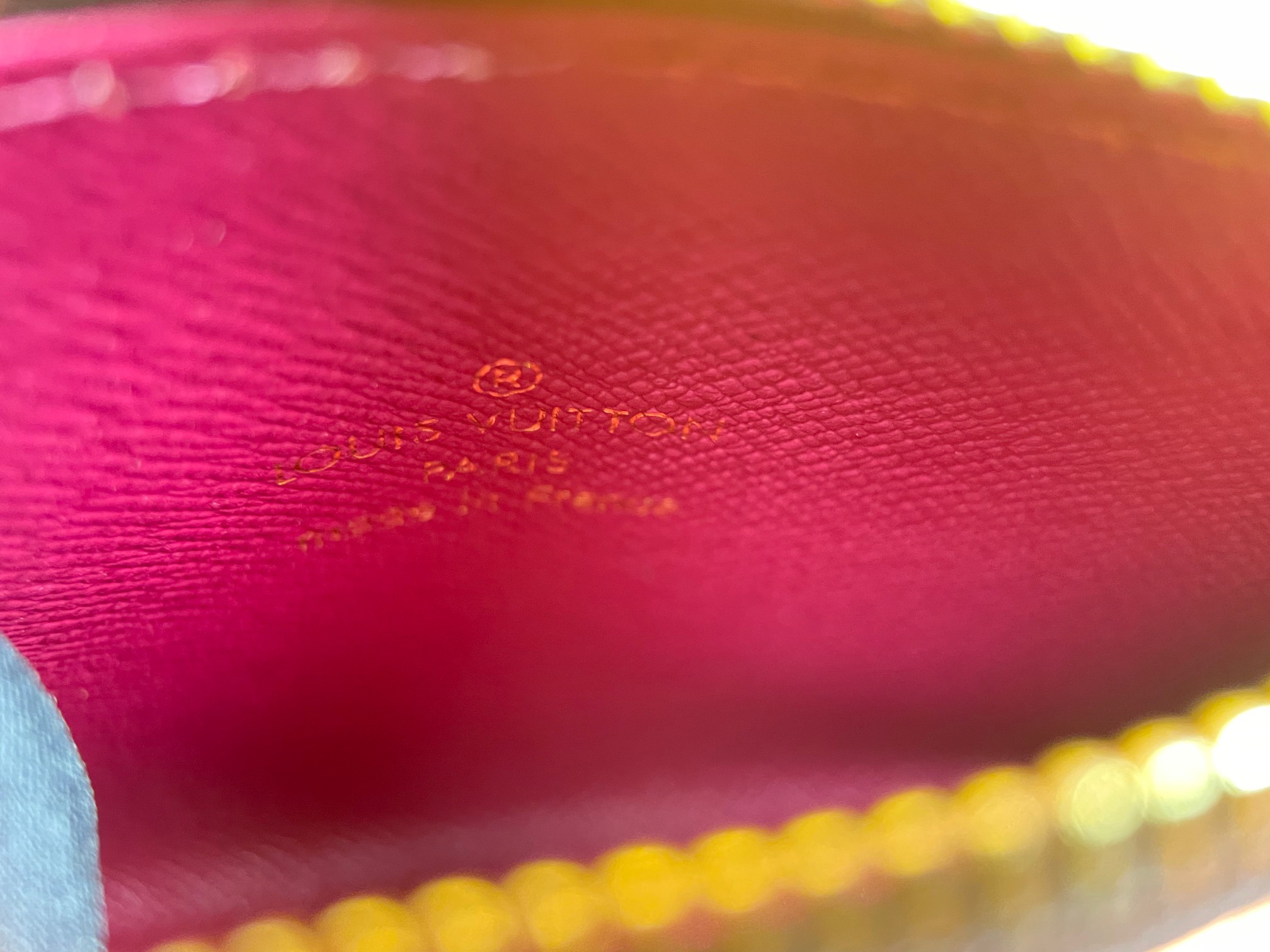 Close-up of leather stitching and details