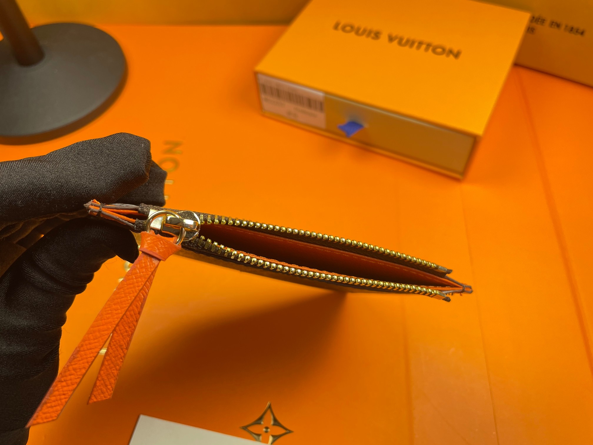 Close-up detail of leather texture