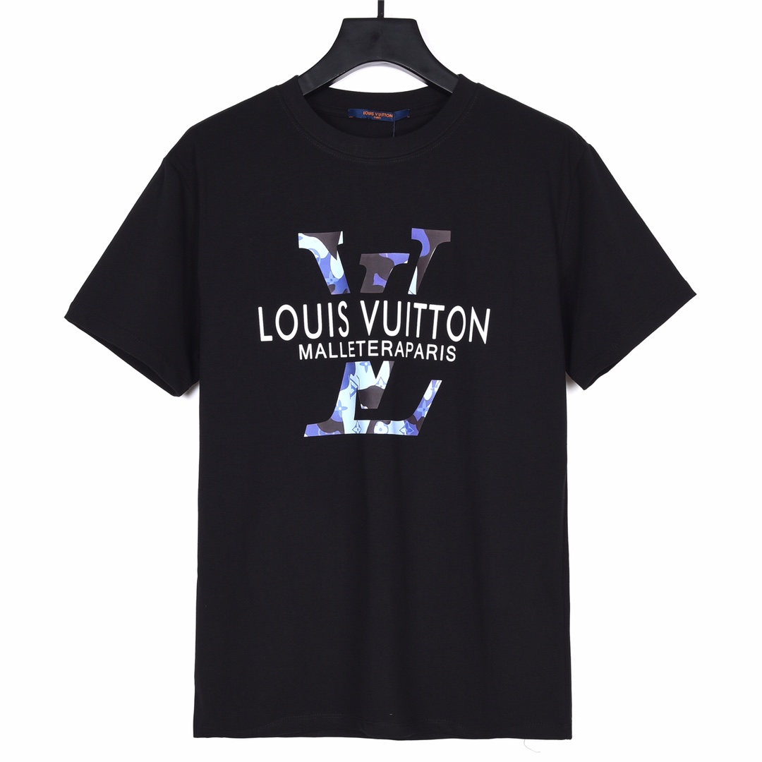 Louis Vuitton路易威登23Ss限定秀迷彩Logo印花短袖T恤