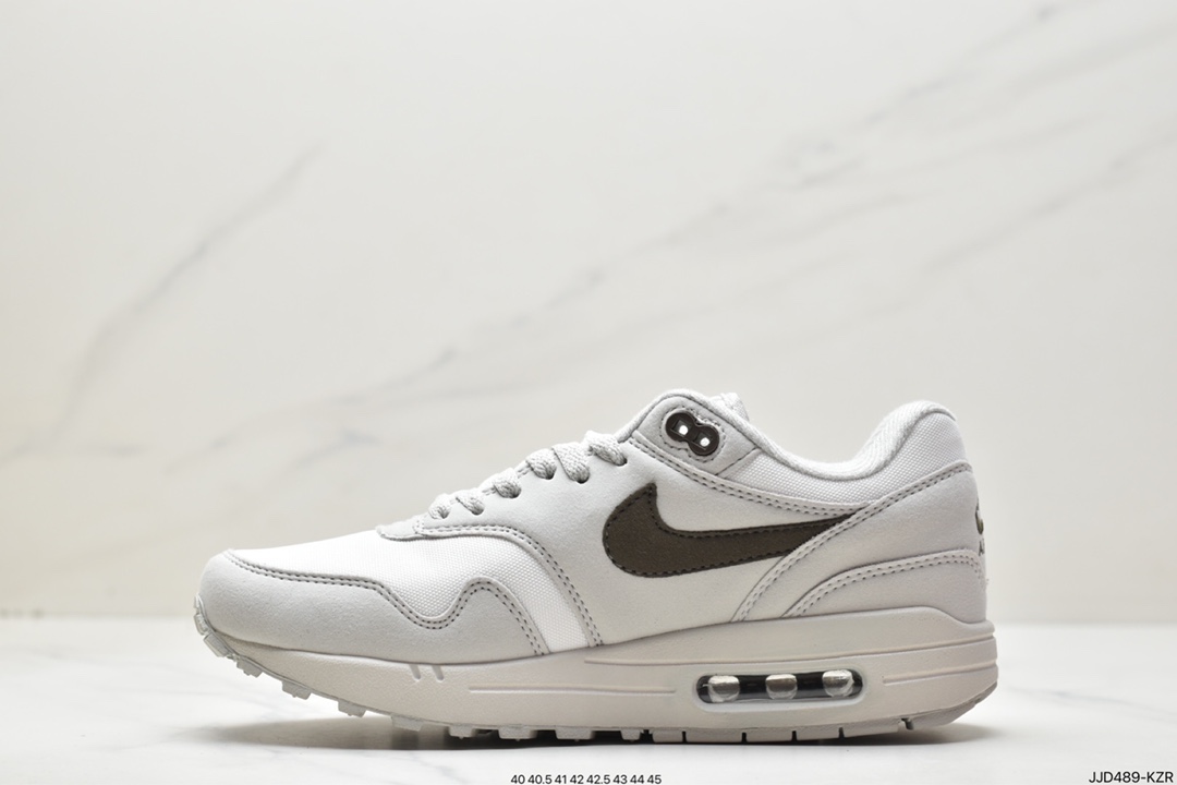 Nike Air Max 1 ”Crepe Hemp” first generation retro air cushion all-match casual sports jogging shoes