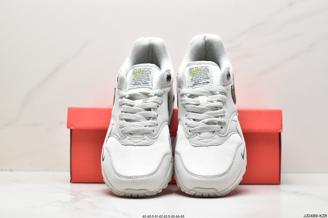 Nike Air Max 1 ”Crepe Hemp” first generation retro air cushion all-match casual sports jogging shoes