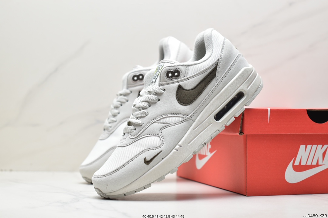 Nike Air Max 1 ”Crepe Hemp” first generation retro air cushion all-match casual sports jogging shoes