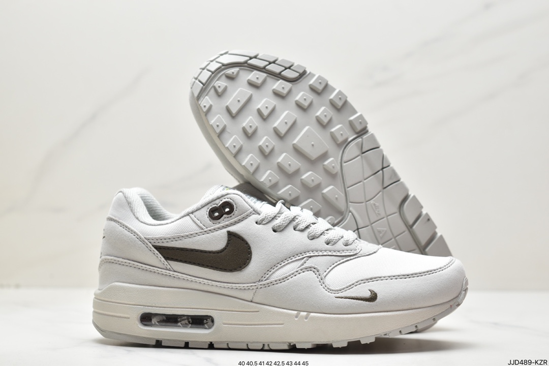 Nike Air Max 1 ”Crepe Hemp” first generation retro air cushion all-match casual sports jogging shoes