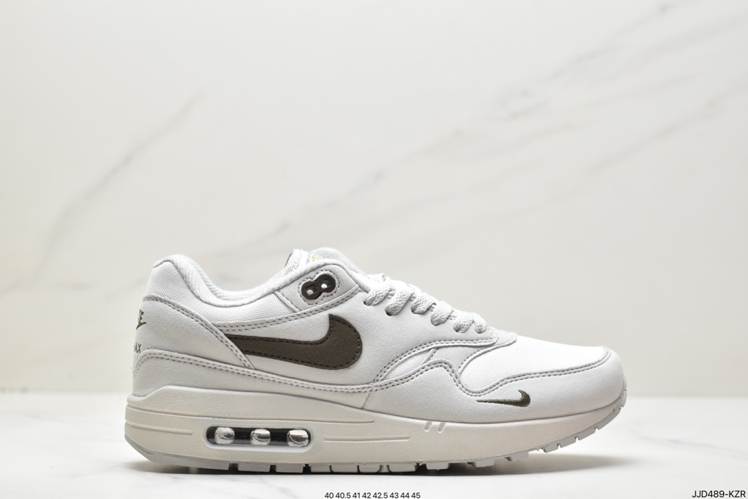 Nike Air Max 1 ”Crepe Hemp” first generation retro air cushion all-match casual sports jogging shoes