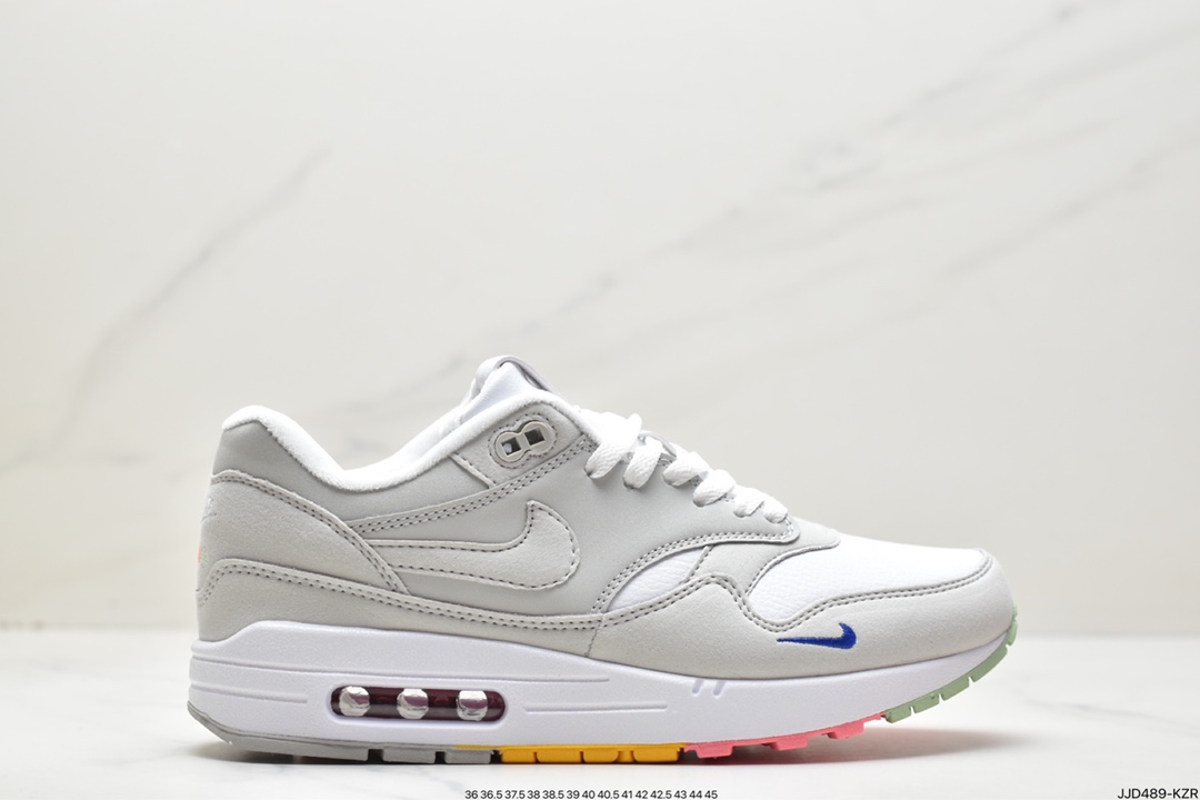 Nike Air Max 1 ”Crepe Hemp” first generation retro air cushion all-match casual sports jogging shoes