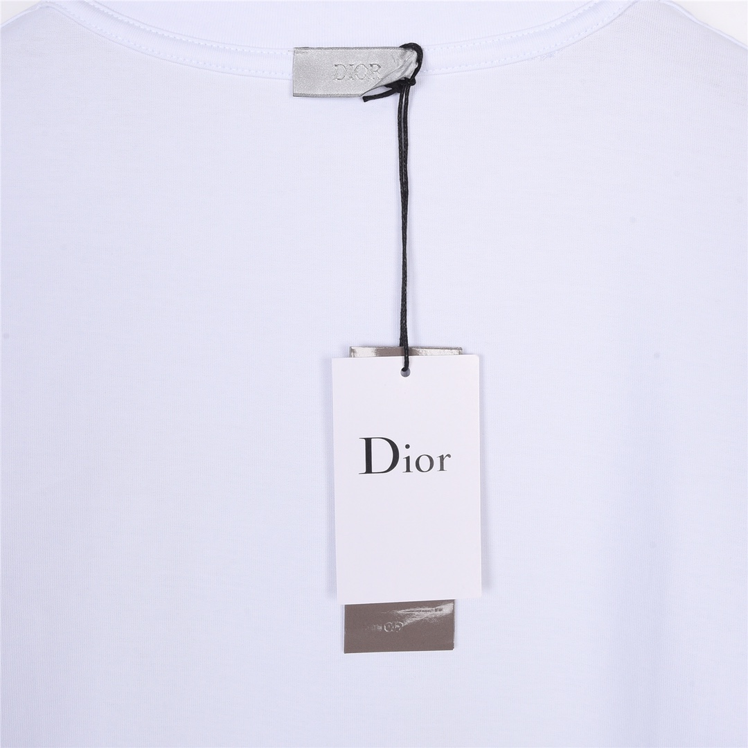 Dior/迪奥23SS外网走秀款手绘字母Logo短袖