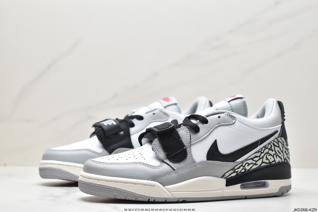 Air Jordan Legacy 312 has a staggered design CD7069-101