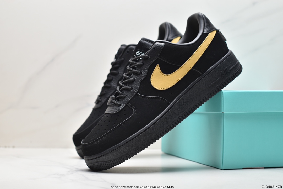 Tiffany & Co. x Nike Air Force 1 Low SP ”1837” Air Force One classic low-top sneakers ”Joint Black Tiffany Blue” DZ1382-002