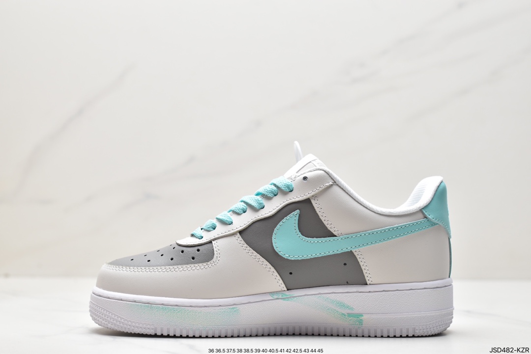 Nike Air Force 1 Low '07 ”Swoosh” Forest Green Small Hook Low-top Air Force One Casual Sneakers DD8959-100