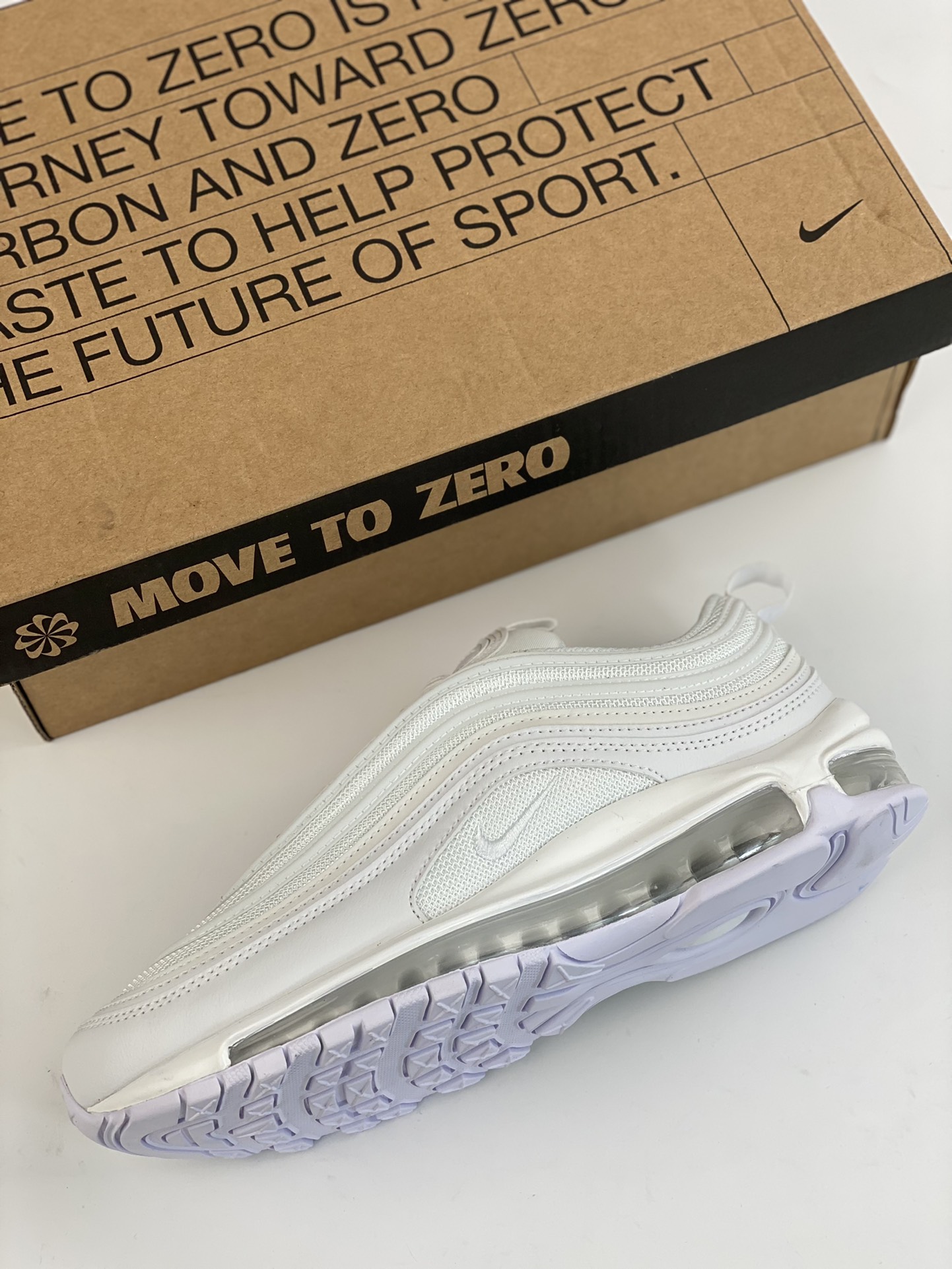 Channel order NK Air Max 97 2023 pure white new color original batch bullet disassembly original shoes DH8016-100