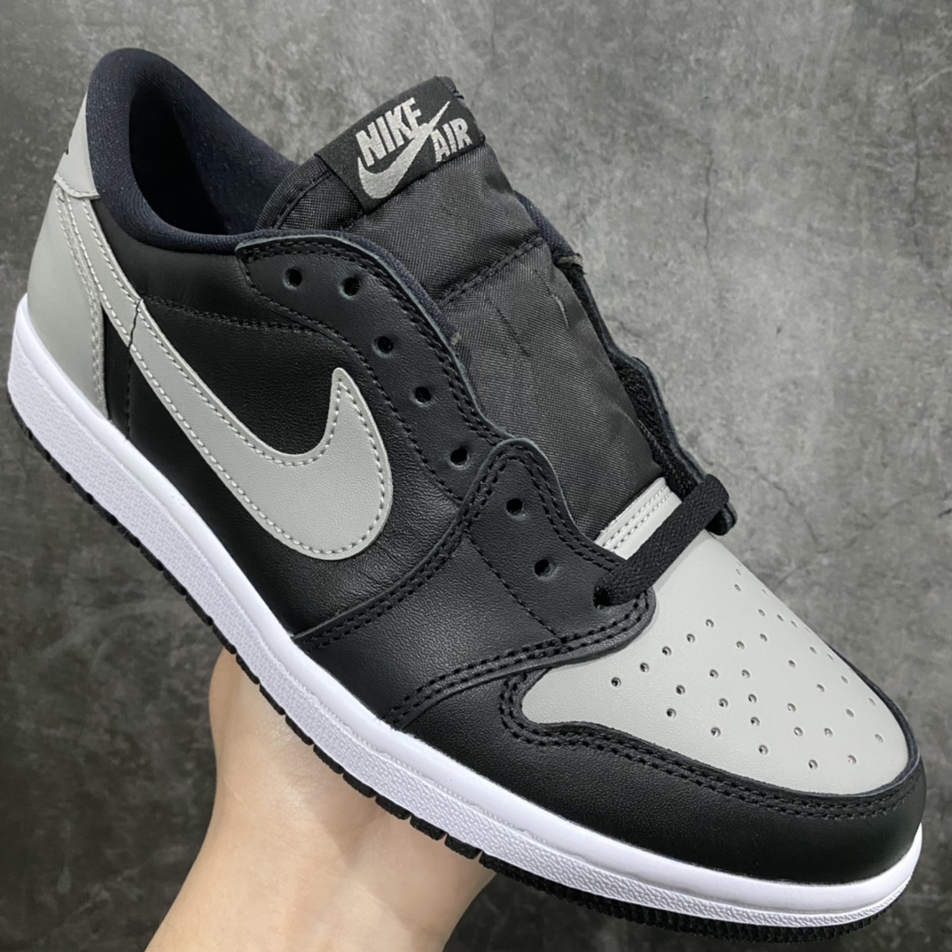 DG Dongguan produced Jordan Air Jordan 1 Retro Low Black Grey low-top retro basketball shoes 705329-003