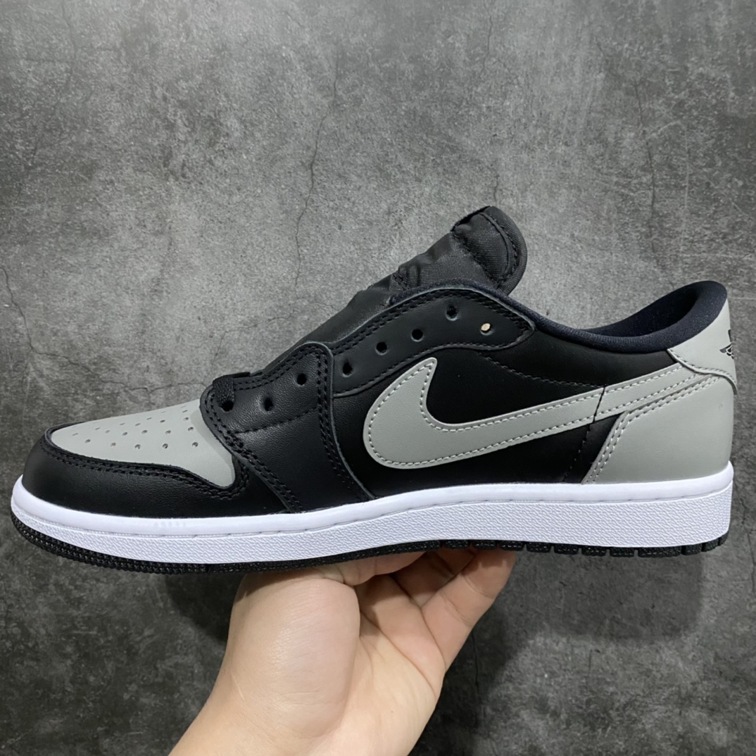 DG Dongguan produced Jordan Air Jordan 1 Retro Low Black Grey low-top retro basketball shoes 705329-003