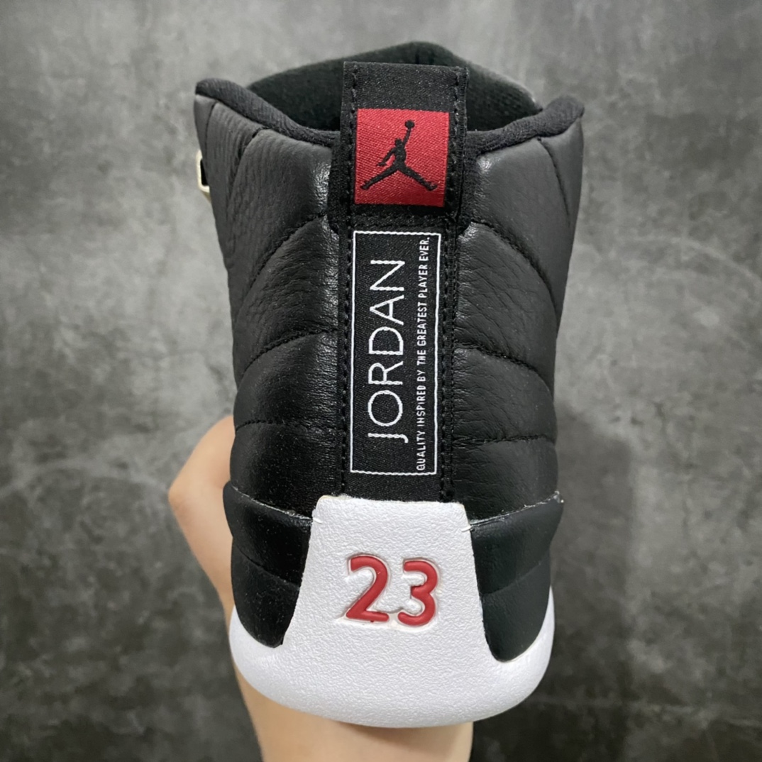 Foreign trade version of AJ12 new replica black and white silver buckle playoffs CT8013-006
