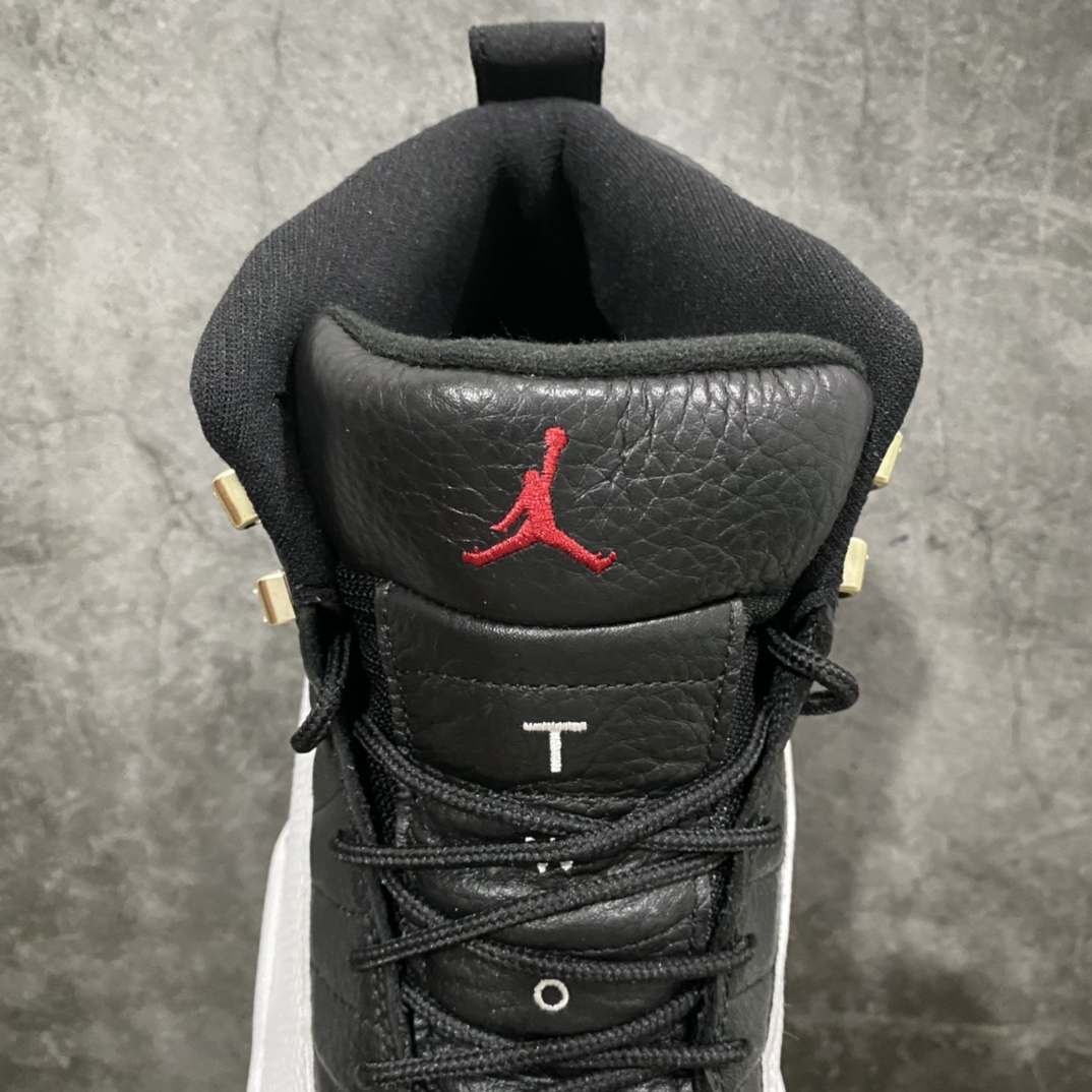 Foreign trade version of AJ12 new replica black and white silver buckle playoffs CT8013-006