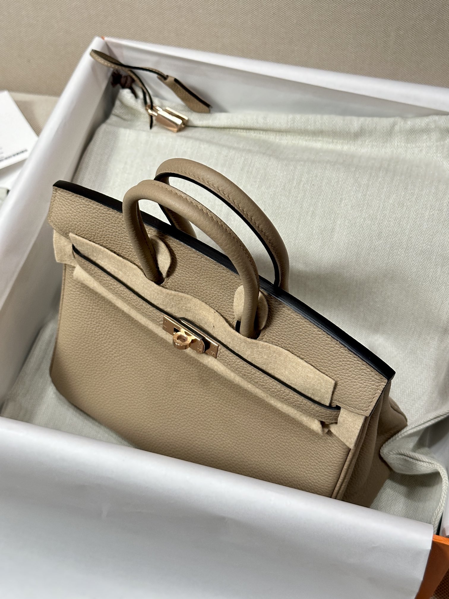 Hermes Birkin 25 Gris Tourterelle 25cm everyday shoulder
