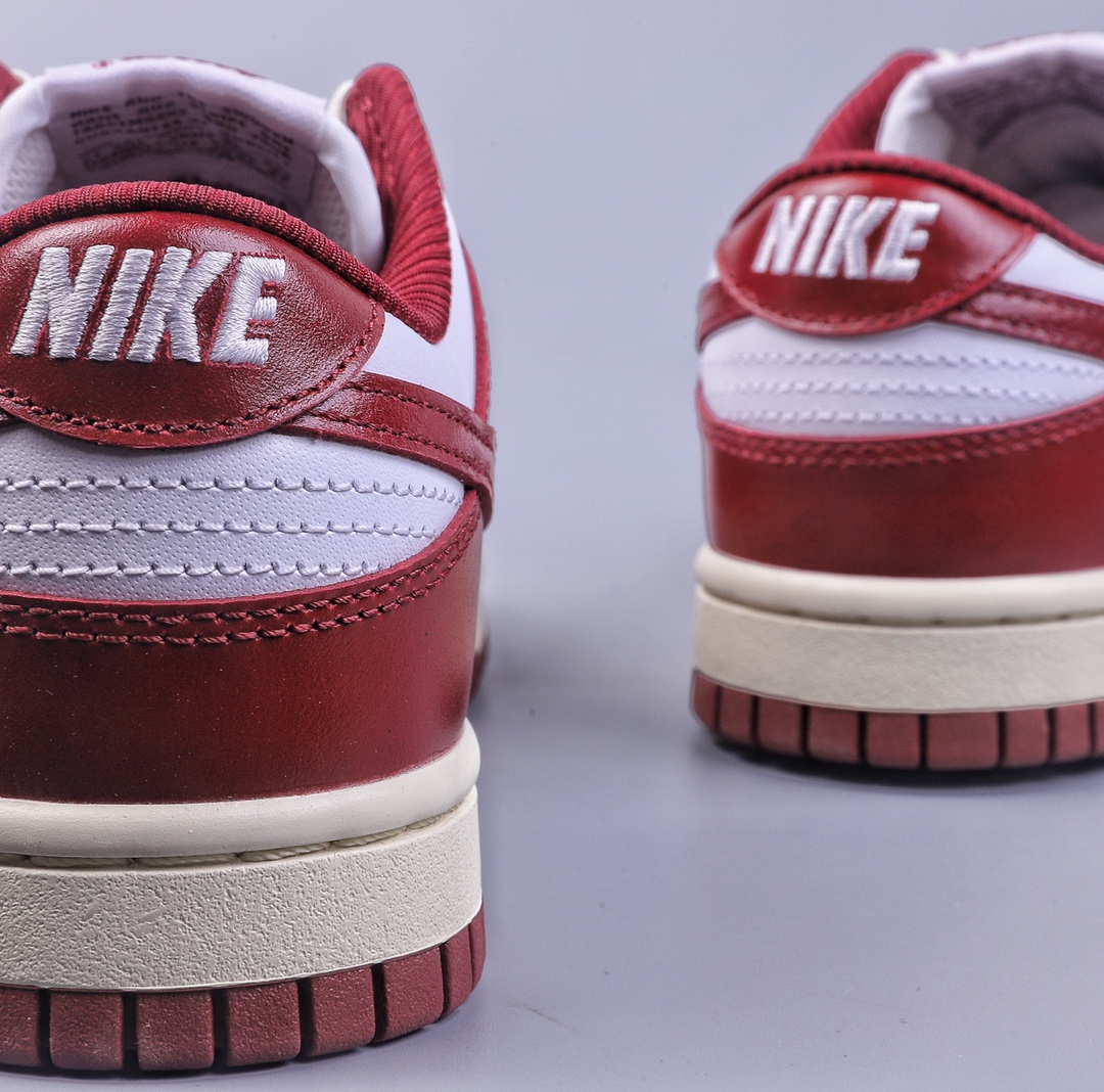 300 Nike Dunk Low PRM ”Team Red ” and White 做旧白红 复古白红  FJ4555-100