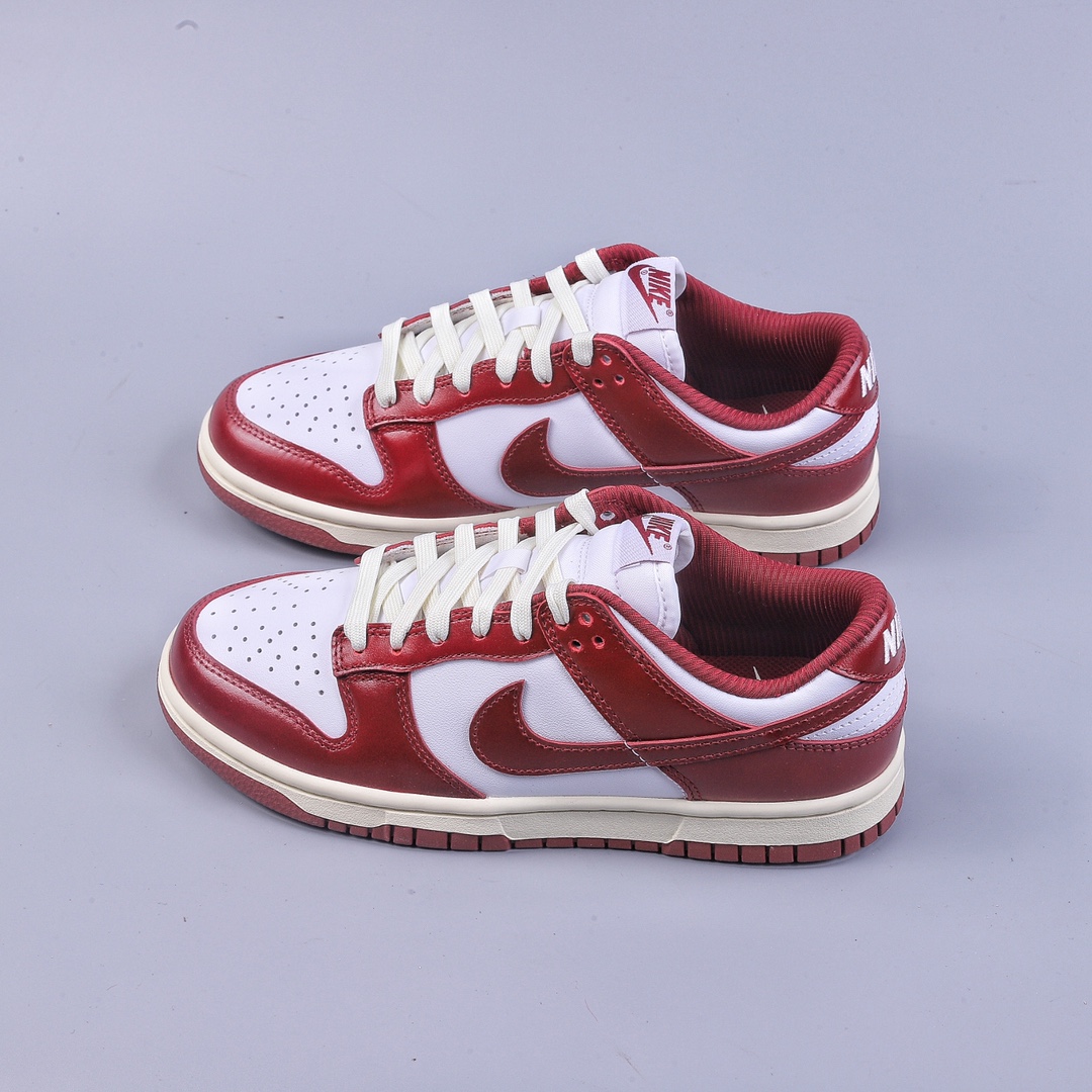 300 Nike Dunk Low PRM ”Team Red ” and White 做旧白红 复古白红  FJ4555-100