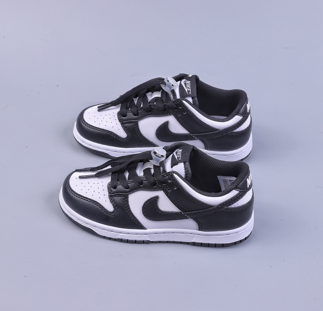 180 C 童鞋 Nike Dunk Low 黑白熊猫 SB低帮运动休闲童鞋 CW1588-100