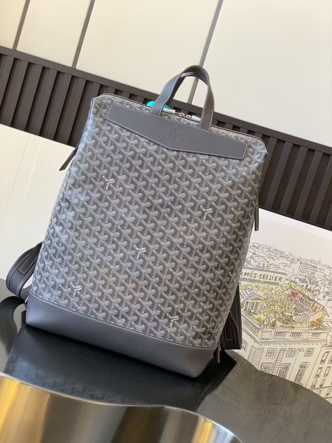 Goyard Grijs Cisalpin Rugzak - Ideaal voor Reizen & Dagelijks Gebruik