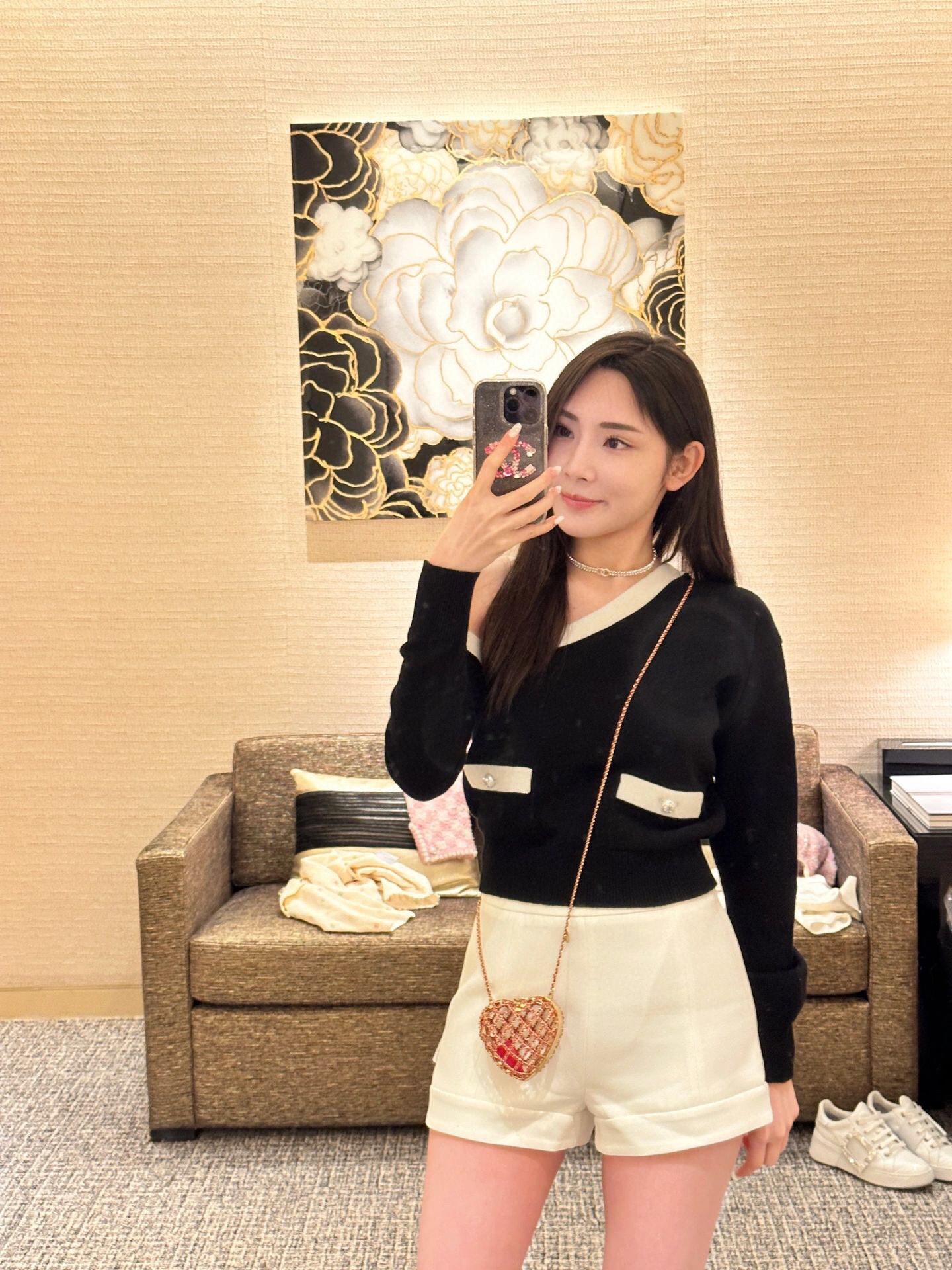 NO:104139,Ch@nel23s Leaf Double C Special-shaped Drilling Horse Eye Choker CH@nel Classic Double C Necklace, Chanel Necklace, Chanel, Necklace19860909Ch@nel23s叶子双C异形钻马眼choker CH@nel 每季都会有的经典双C项链,香奈儿项链,chanel,necklace,Jewelry