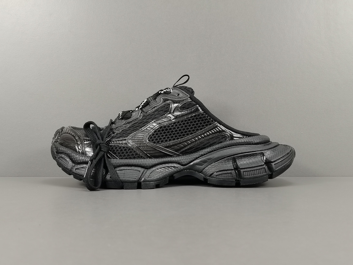 ¡Ventaja del canal, apoyo a la apertura de tiendas! [Versión de comercio exterior: Balenciaga] Medias pantuflas negras …