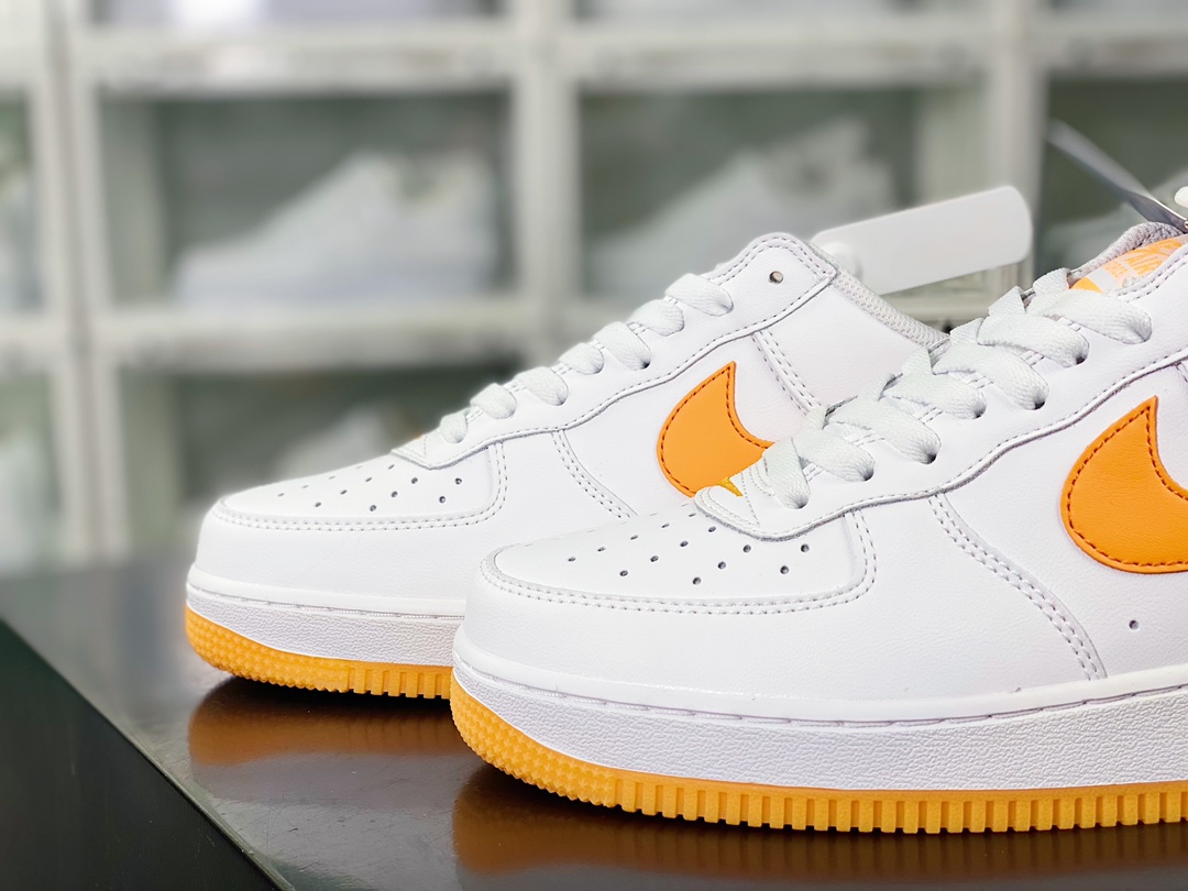 Air Force 1’07 Low Retro”Color of the Month/Yellow Gum”空军一号板鞋“周年版白黄生胶底”FD7039-100