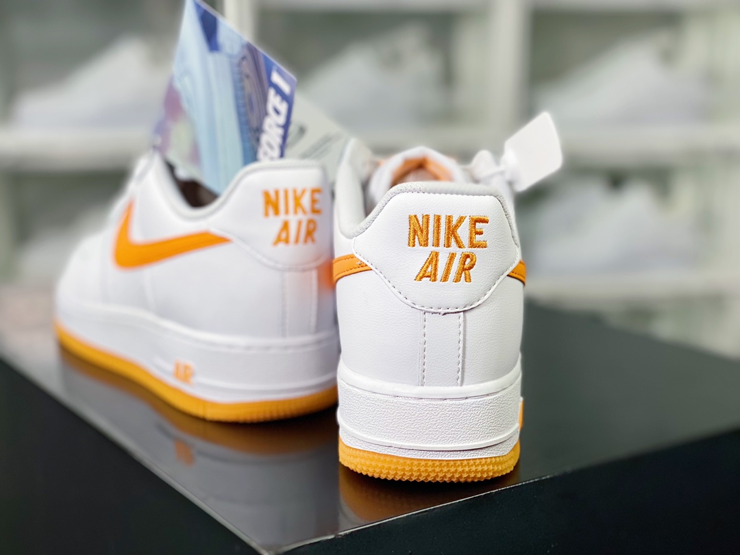 Air Force 1’07 Low Retro”Color of the Month/Yellow Gum”空军一号板鞋“周年版白黄生胶底”FD7039-100