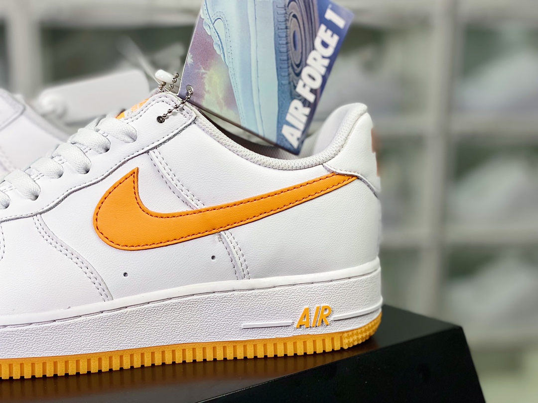 Air Force 1’07 Low Retro”Color of the Month/Yellow Gum”空军一号板鞋“周年版白黄生胶底”FD7039-100