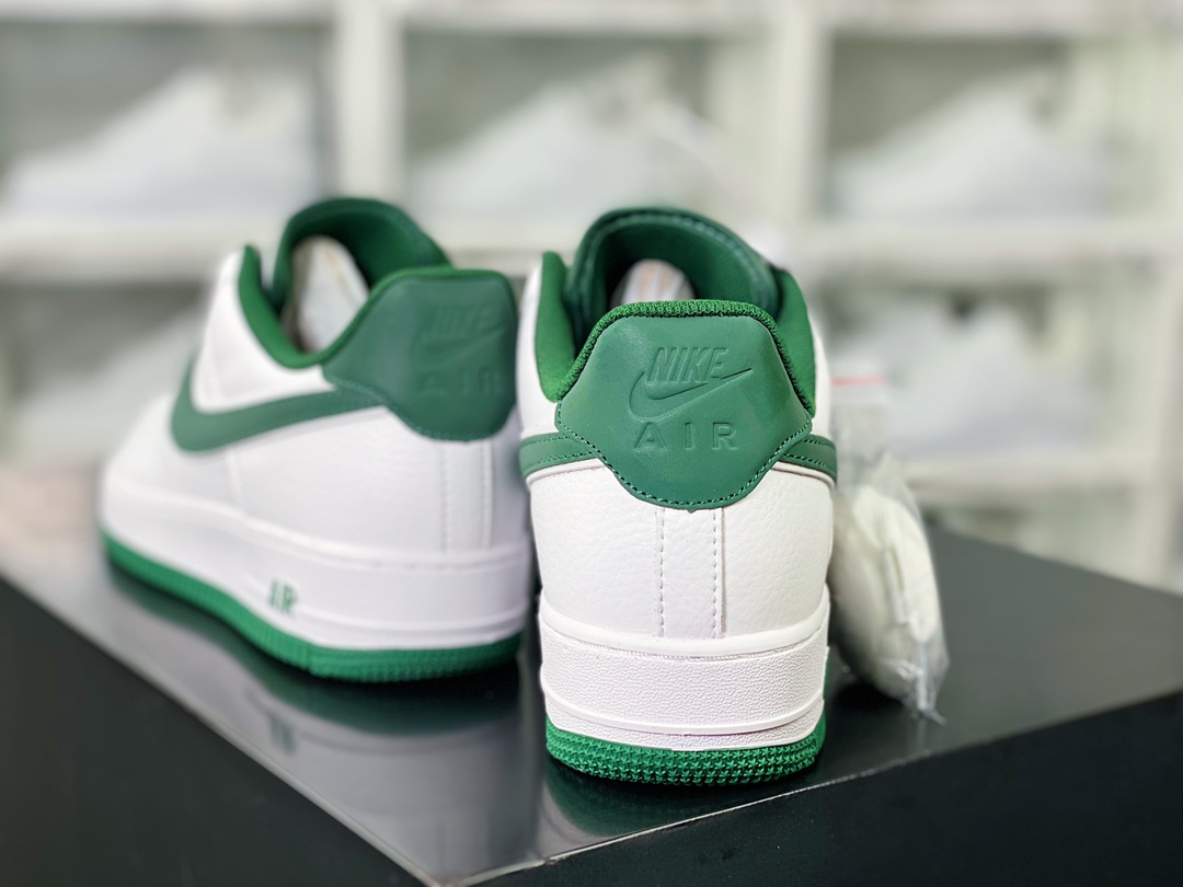 Air Force 1'07 Low ”Beige White/Dark Green/Reflective” Air Force One classic low-top sneakers ”Leather White Dark Green 3M Reflective Overlap Hook” LS0216-028